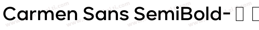 Carmen Sans SemiBold字体转换
